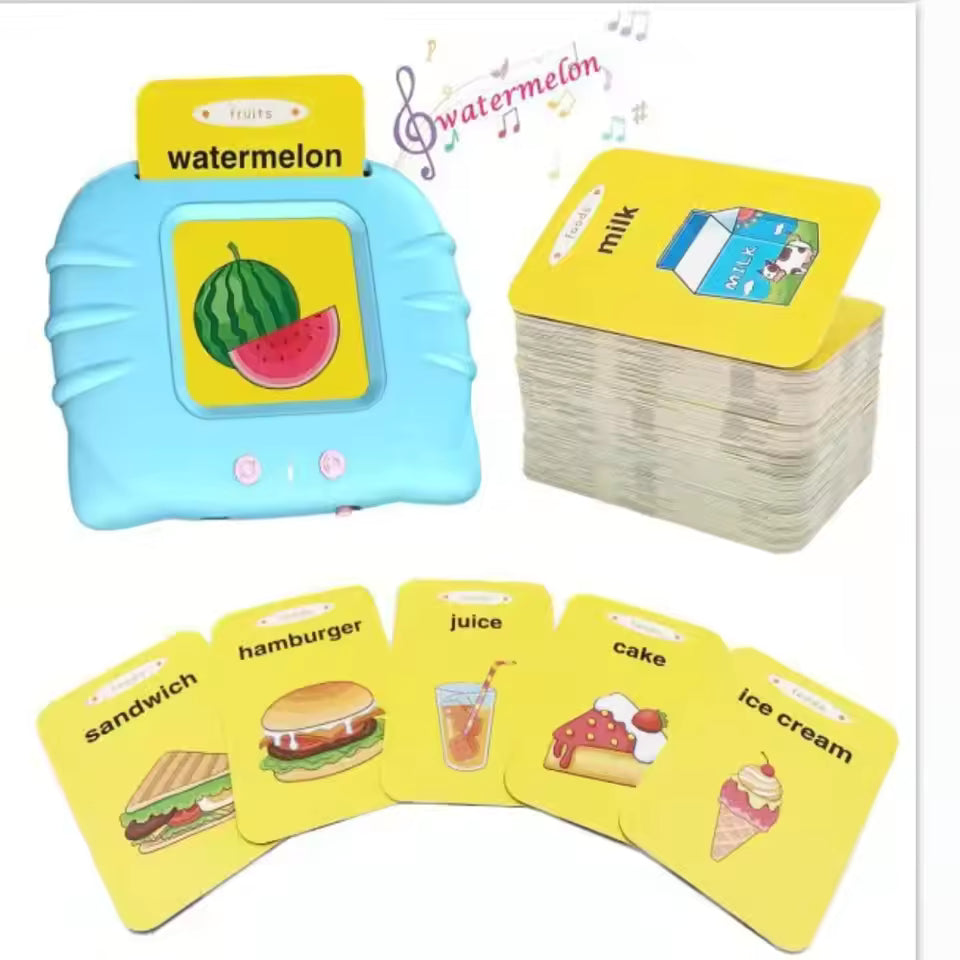 224 Talking Flash Cards Learning Machine – Montessori Style