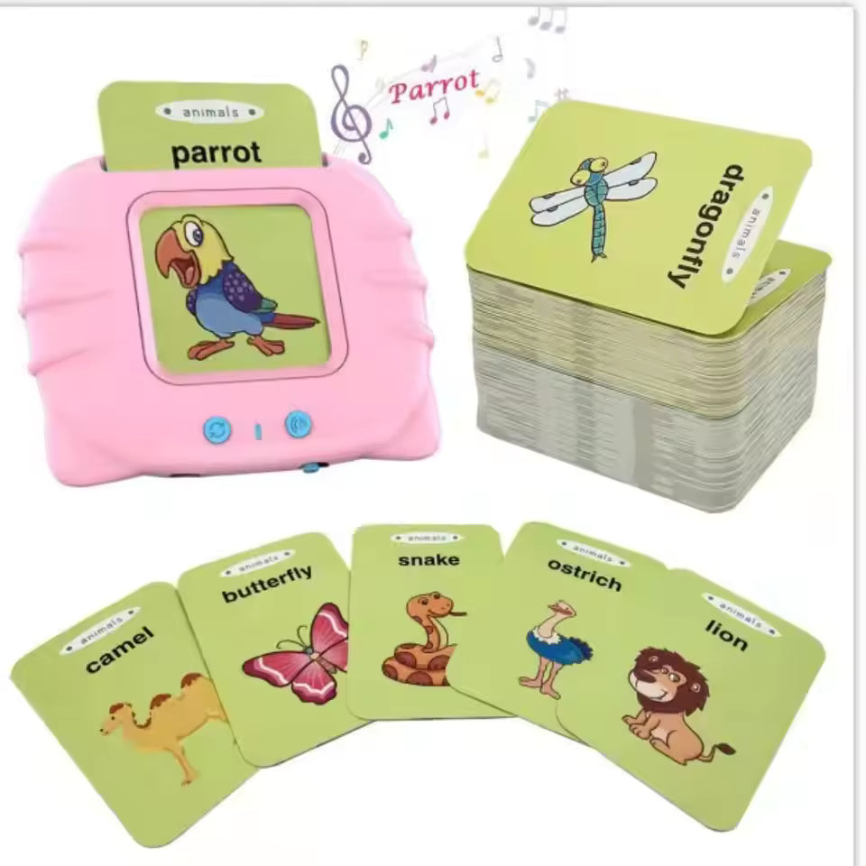 224 Talking Flash Cards Learning Machine – Montessori Style
