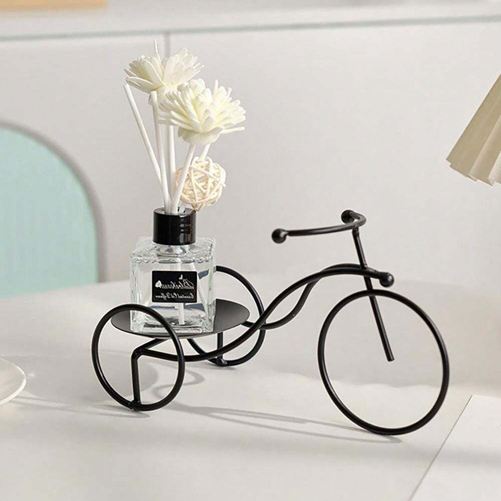 Decorative Bicycle Display Holder | Iron Tricycle Ornament for Home & Table Decor