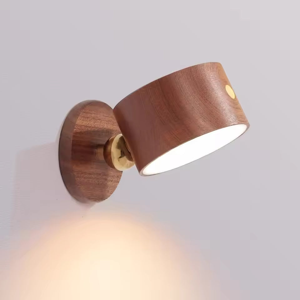 Infinity™ Rotating Wooden LED Wall Lamp