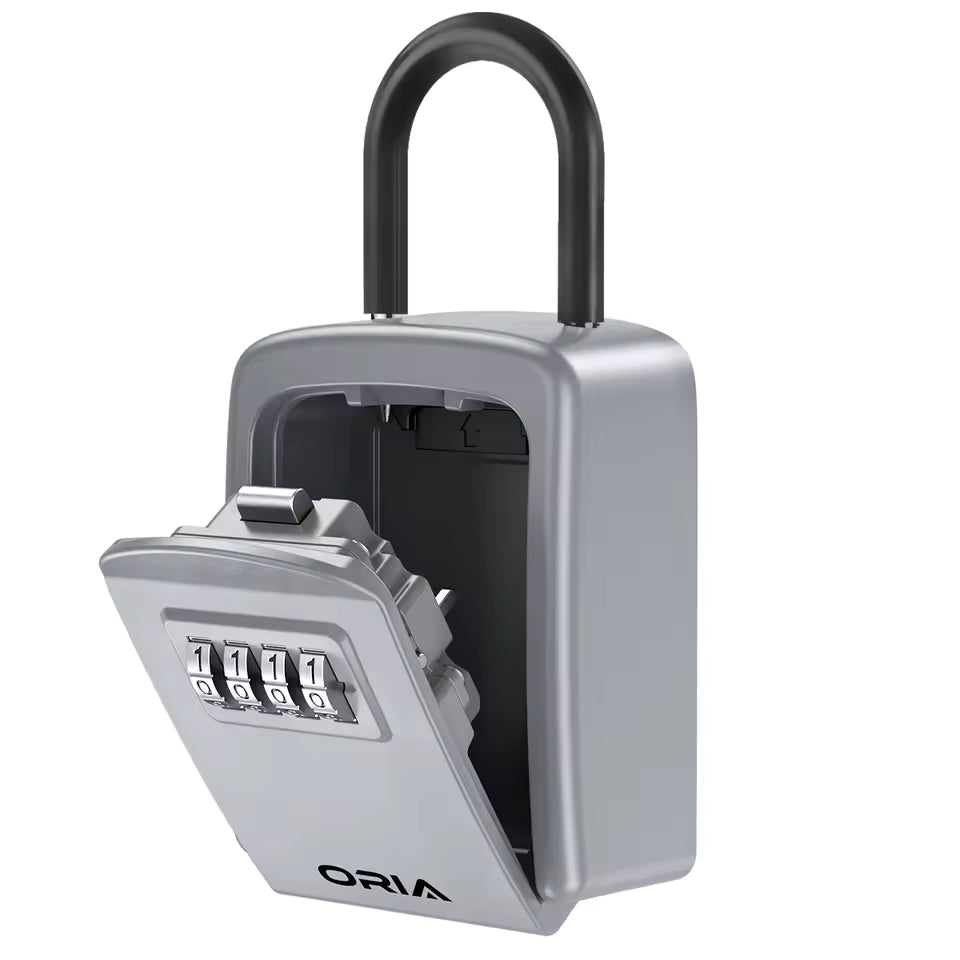 ORIA™ Outdoor Key Safe Box – Wall Mounted Combination Lock Storage