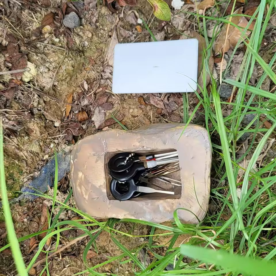 StealthRock™ Waterproof Fake Stone Key Safe – Outdoor Hidden Storage Box