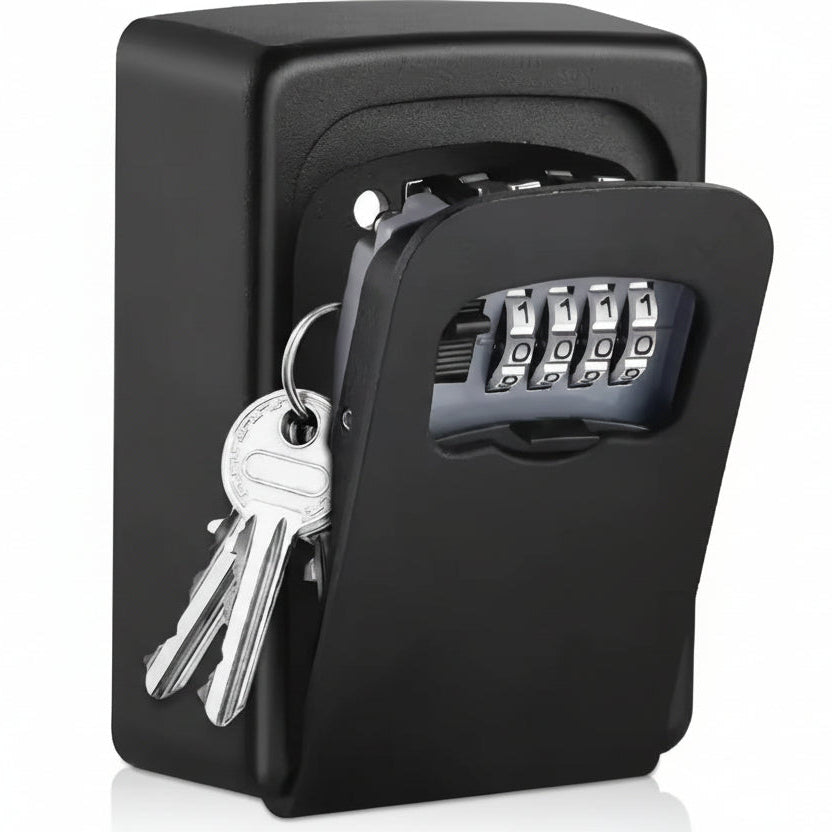 SecureFlip™ Combination Key Safe – Heavy-Duty Lock Box with Dial Code
