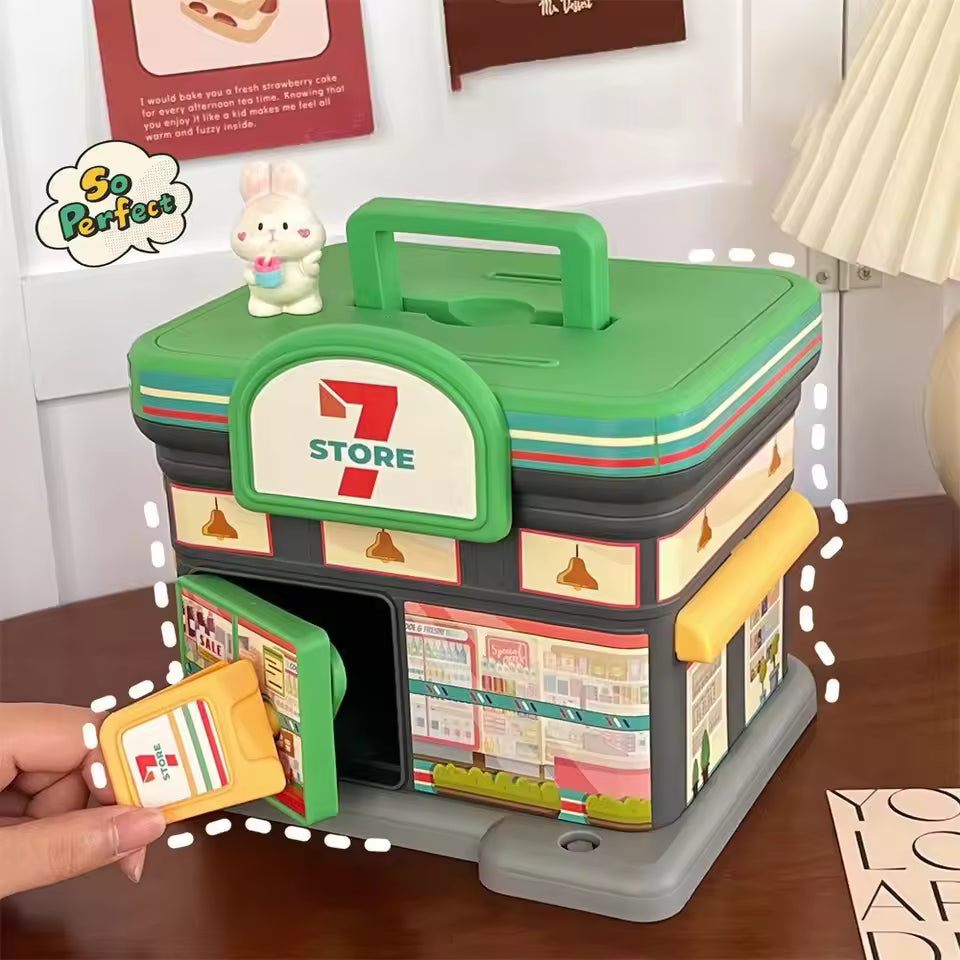 ShopSafe™ Portable Store Piggy Bank – Key Lock Cash Savings Box