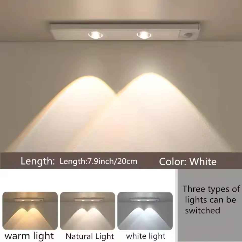UltraSlim™ Wireless LED Motion Sensor Light – USB Rechargeable Night Lamp
