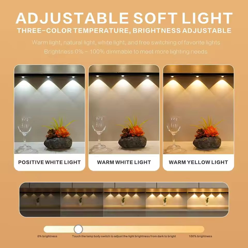 UltraSlim™ Wireless LED Motion Sensor Light – USB Rechargeable Night Lamp