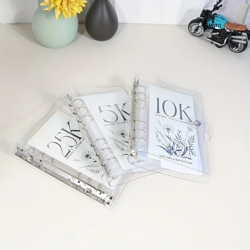 12-Month Money Saving Challenge Binder with Cash Envelopes 2.5K 5K 10K Goal