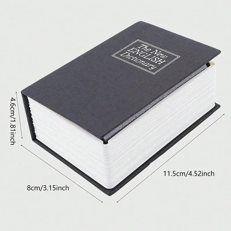 Secret Book Safe with Lock – Hidden Money Storage Box