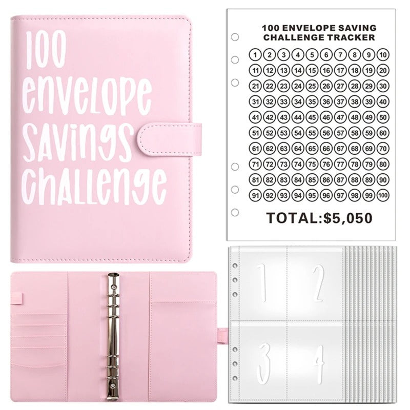 100 Envelope Savings Challenge Binder