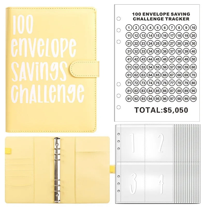 100 Envelope Savings Challenge Binder