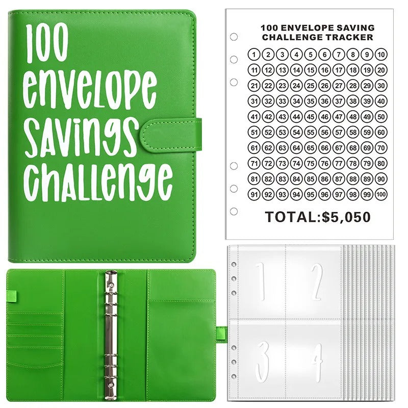 100 Envelope Savings Challenge Binder