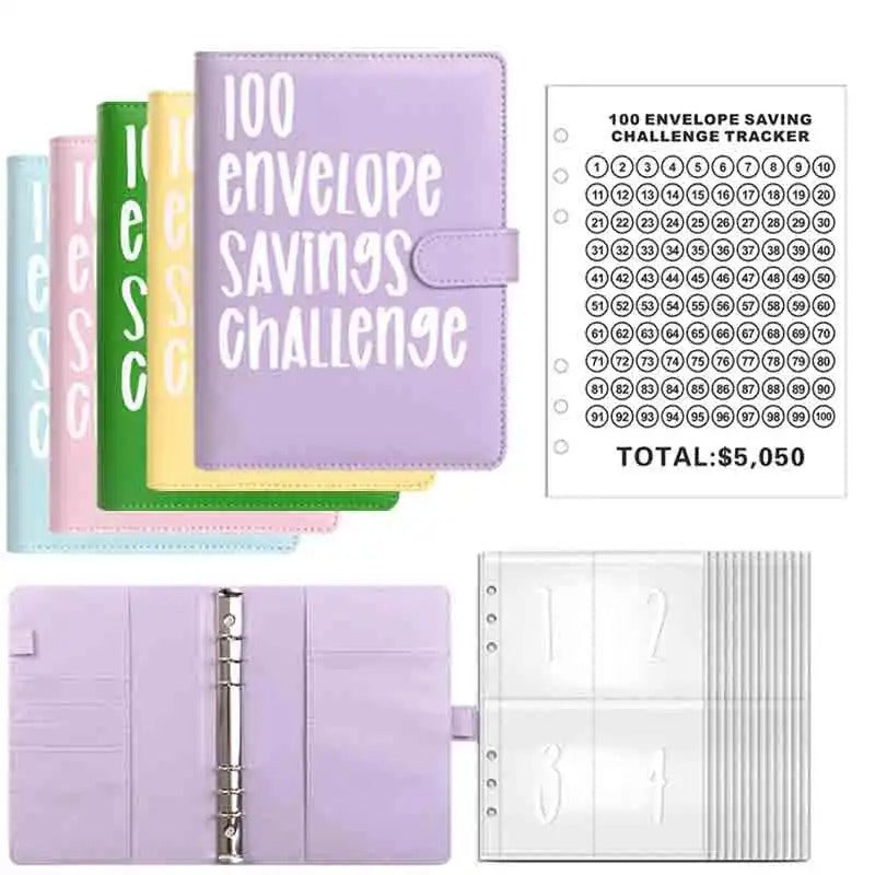 100 Envelope Savings Challenge Binder