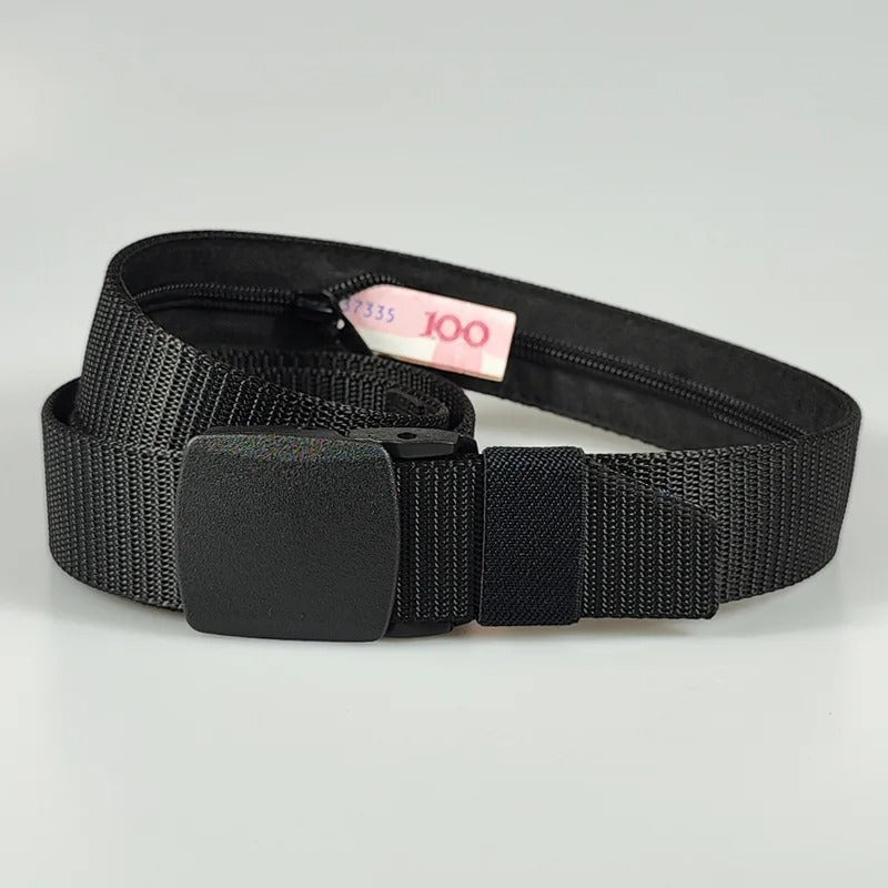 Belt with Hidden Money Pocket