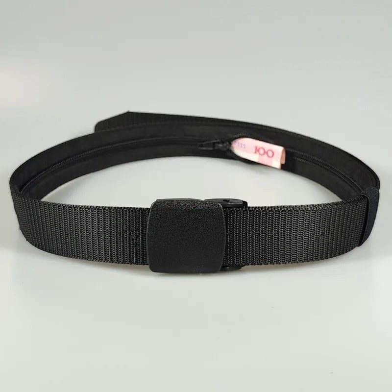 Belt with Hidden Money Pocket
