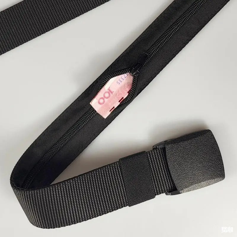 Belt with Hidden Money Pocket