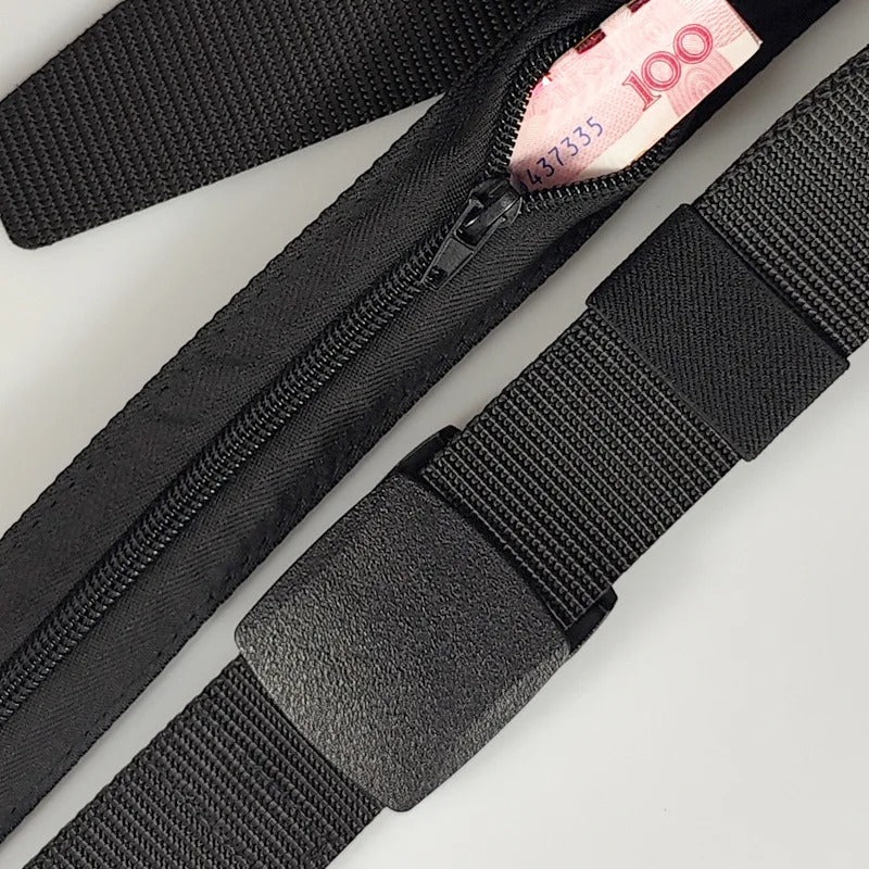 Belt with Hidden Money Pocket