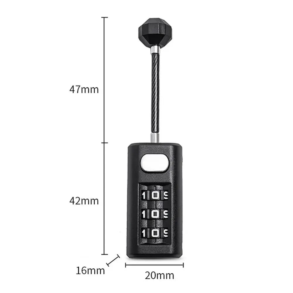 3-Digit Combination Luggage Padlock