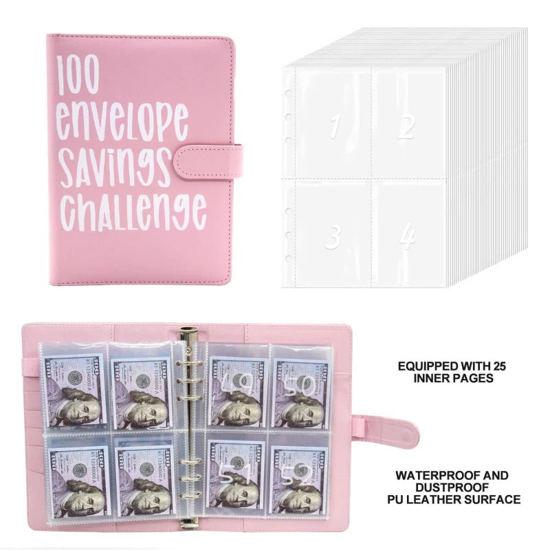 100 Envelope Savings Challenge Binder
