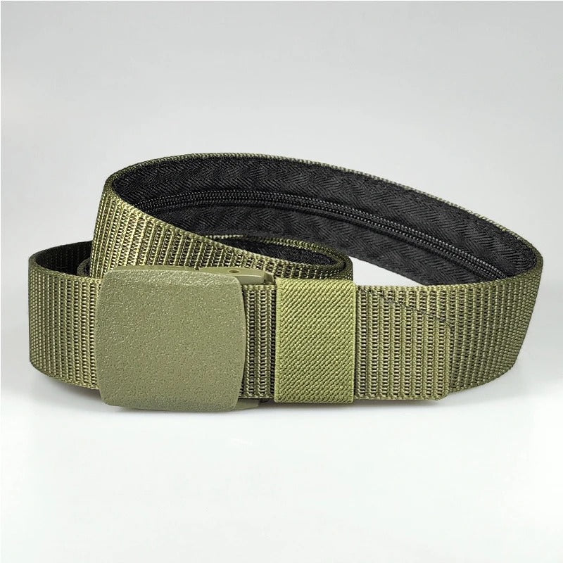 Belt with Hidden Money Pocket