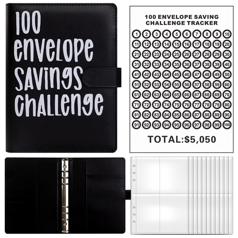 100 Envelope Savings Challenge Binder