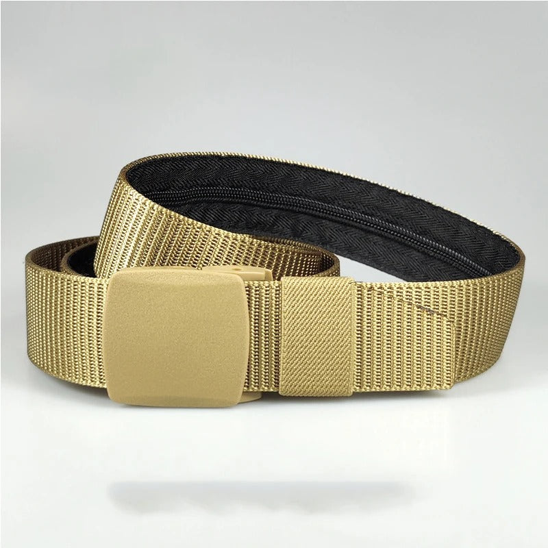 Belt with Hidden Money Pocket