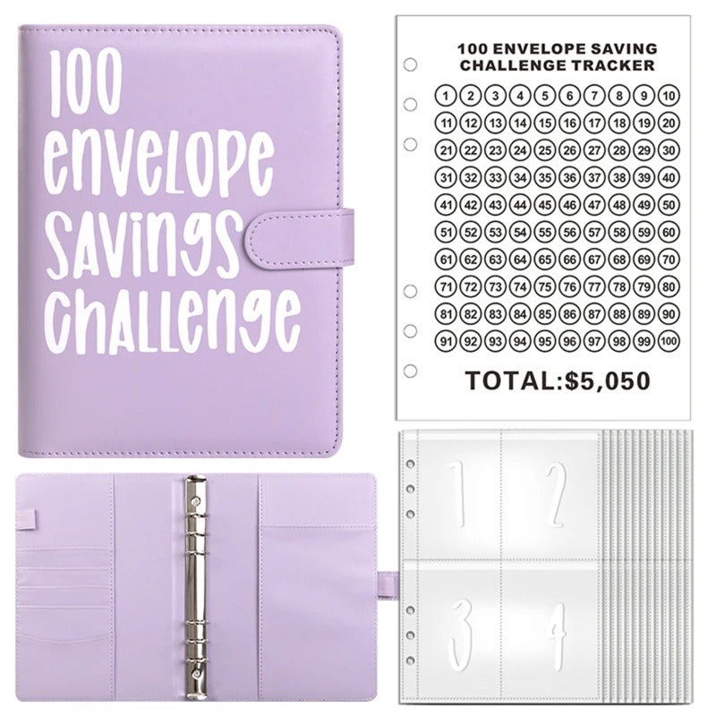100 Envelope Savings Challenge Binder