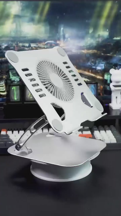 Laptop Stand with Built-in Cooling Fan
